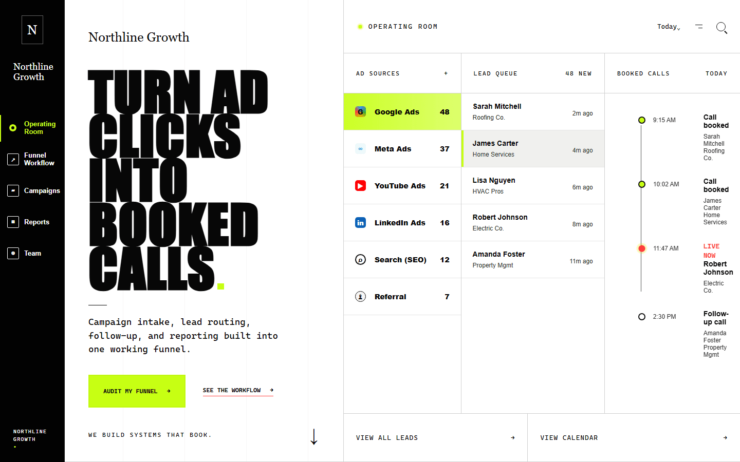 Northline Growth example website screenshot